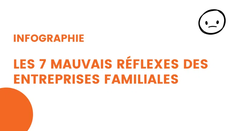 infographie les 7 mauvais réflexes des entreprises familialezs