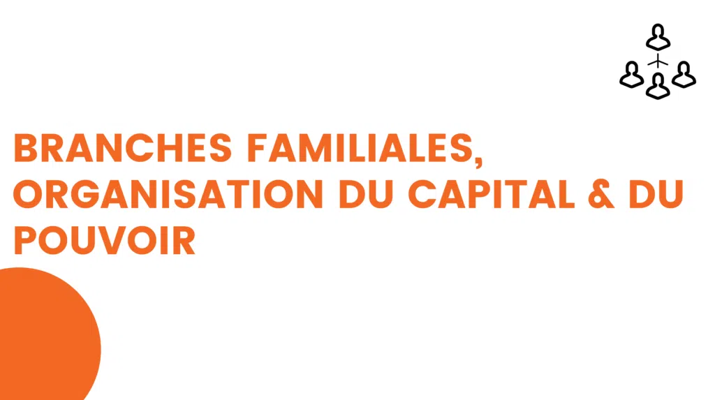 branches familiales, organisation du capital et du pouvoir