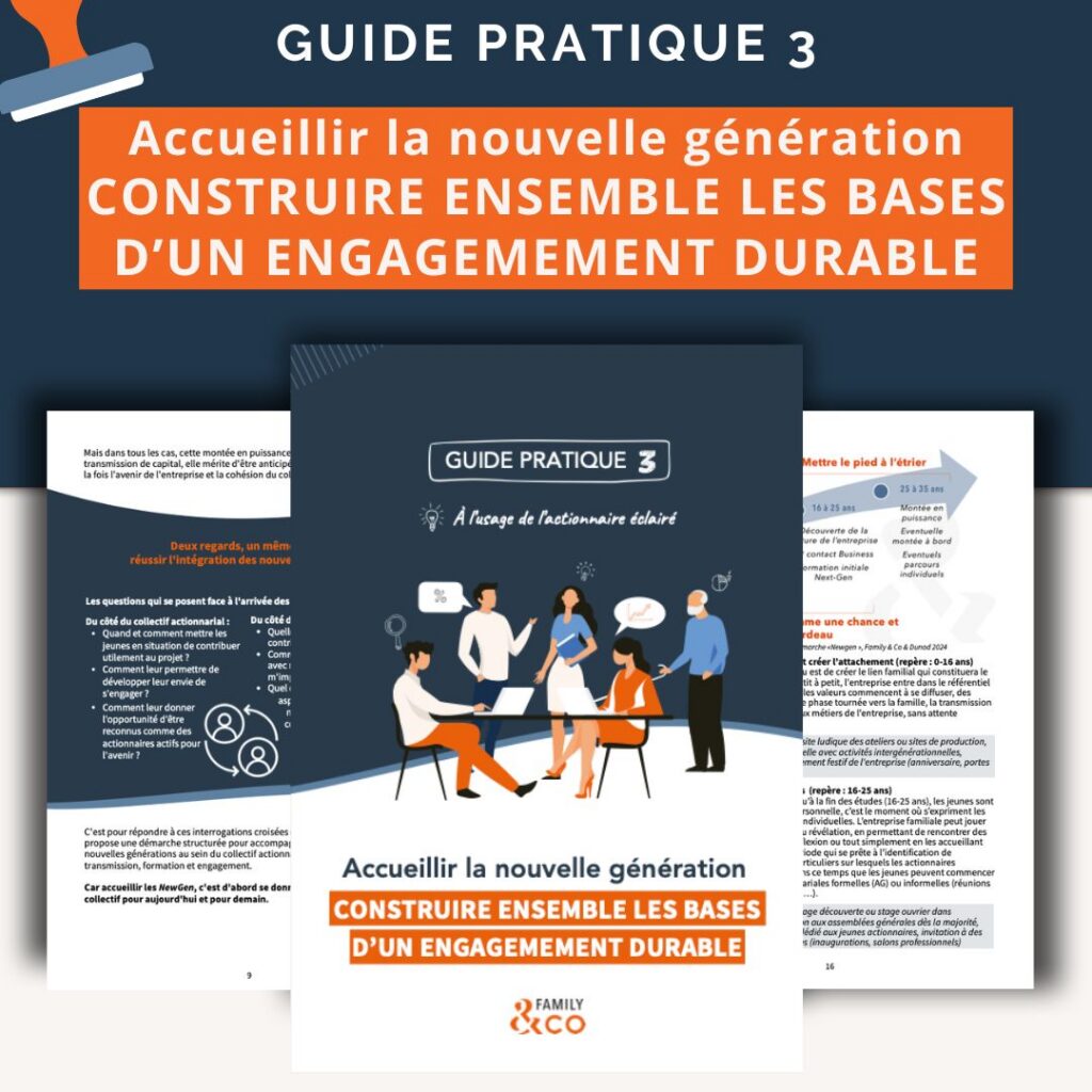 Guide pratique 3 - Accueillir la nouvelle génération